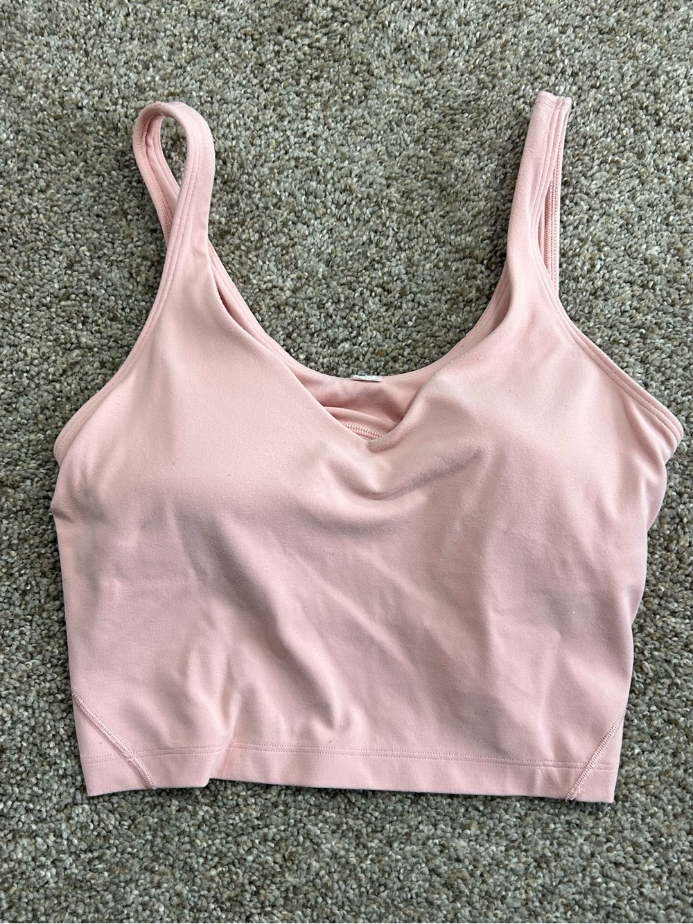 lululemon athletica Light Pink Seamless Crop Tank